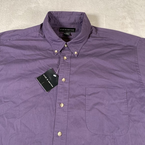 Croft & Barrow‎ Shirt Mens XL Purple Nightshade Button Down Long Sleeve NEW - Picture 2 of 10